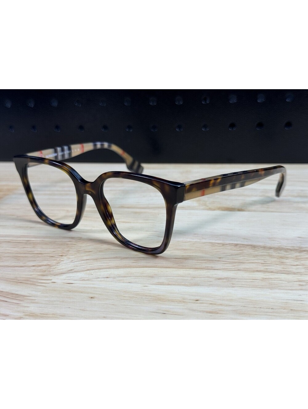 BURBERRY EVELYN Eyeglasses B 2347 3942 Black & Plaid Frames 52[]19-140